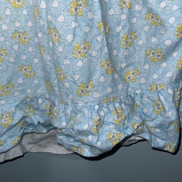 20th Century Wear Flannel Nightgown MED Granny Ruffle Long Sleeve Vintage - Picture 5 of 9